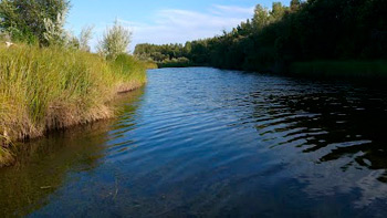 Участки возле реки в Заокском